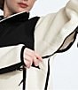 The North Face Retro Denali Zip Front Jacket, Color:White Dune/TNF Black - Image 6