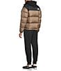 The North Face Retro Nuptse Long Sleeve Color Block Winter Jacket, Color:Mocha Brown/TNF Black - Image 8