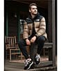 The North Face Retro Nuptse Long Sleeve Color Block Winter Jacket, Color:Mocha Brown/TNF Black - Image 10