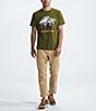 Color:Forest Olive - Image 3 - Short Sleeve Bear Graphic T-Shirt