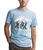Color:Steel - Image 1 - Short Sleeve Bear Graphic T-Shirt