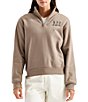 The North Face Ski Embroidered Graphic Stand Collar Quarter Zip Pullover - Image 1