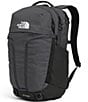 The North Face Surge Large Backpack, Color:Asphalt Grey Light Heather-TNF Black - Image 2