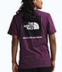 Color:Black Currant Purple - Image 1 - Short Sleeve Box Graphic NSE T-Shirt
