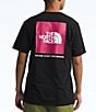 Color:TNF Black/Pink Primrose - Image 1 - Short Sleeve Box NSE T-Shirt