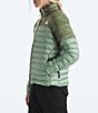 The North Face Terra Peak Stand Collar Zip Front Puffer Jacket, Color:Slate Moss Bark Mist - Image 3