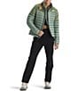 The North Face Terra Peak Stand Collar Zip Front Puffer Jacket, Color:Slate Moss Bark Mist - Image 4