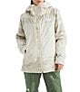 The North Face THERMOBALL Snow Triclimate Printed Waterproof Hooded Zip Front Ski Jacket, Color:White Dune Edge of Light Print - Image 1