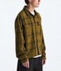 The North Face Valley Twill Utility Shacket, Color:Moss Green Micro - Image 3