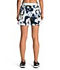 Color:Summit Navy Abstract Floral Print - Image 2 - Wander Abstract Floral Print Shorts