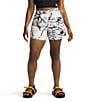 Color:White Dune Coyote - Image 1 - Women Classic Pathfinder Coyote Print Drawcord Waist Slant Pocket Pull-On Shorts