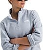The North Face Evolution Embroidered Logo Mock Neck Quarter Zip Pullover - Image 3
