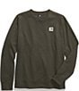 Color:New Taupe Green - Image 5 - Women's Heritage Patch Crew Neck Pullover