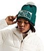 The North Face Women's Heritage Ski Tuke Removable Pom Logo Patch Beanie - Image 2
