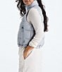 The North Face Hydrenalite Down Relaxed Fit A-Line Puffer Vest, Color:Blue Flax - Image 3