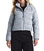 The North Face Hydrenalite Down Short Puffer Jacket, Color:Blue Flax - Image 2