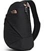 The North Face Women's Isabella Sling Backpack, Color:TNF Black Light Heather-TNF Burnt Coral Metallic - Image 1