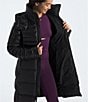 The North Face Women's Down Insulated Full Zip Belted Ski Parka, Color:Black - Image 8