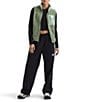 The North Face Yumiori Double Layer Stand Collar Sleeveless Zip Front Vest, Color:Bark Mist/Slate Moss - Image 4