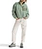 The North Face Yumiori Off Peak Fleece Double Layer Stand Collar Half Zip Pullover Jacket, Color:Slate Moss/Bark Mist - Image 4
