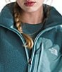 The North Face Yumiori Off Peak Fleece Double Layer Stand Collar Half Zip Pullover Jacket, Color:Space/Blue Eclipse - Image 5