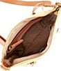 Color:Buttercup - Image 4 - Ashland Leather Zip Top Crossbody Bag