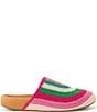 Color:Beach Stripe - Image 2 - Bolinas Stripe Print Crochet Clogs