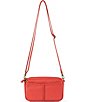 Color:Cayenne - Image 1 - Cora Leather Phone Crossbody Bag