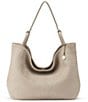 The Sak Large Leather Woven Slouchy Tote - Image 4