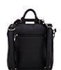 Color:Black - Image 2 - Loyola Leather Convertible Backpack