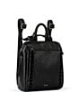 Color:Black - Image 4 - Loyola Leather Convertible Backpack
