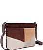 The Sak Melrose Mahagony Suede Colorblock Crossbody Bag - Image 4