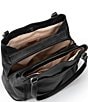 Color:Black - Image 3 - Melrose Leather Shoulder Satchel Bag