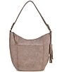 The Sak Sequoia Croco Suede Hobo Bag - Image 1