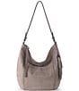 The Sak Sequoia Croco Suede Slouchy Hobo Bag - Image 1