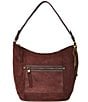 The Sak Sequoia Hobo Mahogany Suede Shoulder Bag - Image 1
