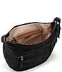 Color:Black - Image 2 - Sequoia Leather Hobo Bag