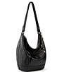 Color:Black - Image 3 - Sequoia Leather Hobo Bag