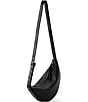 Color:Black - Image 3 - Tess Leather Sling Crossbody Bag