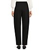 the Slim Factor fit Stretch Lightweight Ponte Knit No Waist Barrel Leg Pants - Image 2