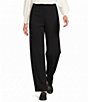 the Slim Factor fit Stretch Lightweight Ponte Knit No Waist Barrel Leg Pants - Image 1