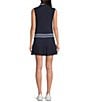 Color:Navy - Image 2 - Bounce Chelsea Sleeveless Point Collar Drop Waist Dress