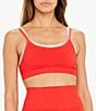 Color:Red - Image 1 - Form Kelsey Seamless Double Layer Sports Bra