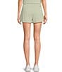 Color:Pistachio - Image 2 - Hydra Winnie Recycled Polyester Quick Dry Moisture Wicking Drawstring Waist Mid Rise Short