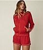 Color:Red - Image 3 - Iro Margot Moisture Wicking Track Jacket