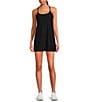 Color:Black - Image 1 - Peached Brooklyn Sleeveless Scoop Neck Moisture Wicking Pull-On Dress