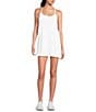 Color:White - Image 1 - Peached Brooklyn Sleeveless Scoop Neck Moisture Wicking Pull-On Dress