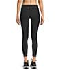 The Upside Revolver 25#double; Texture Rib Knit Colorblock Coordinating Midi Leggings, Color:Black - Image 2