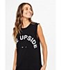 Color:Black - Image 6 - Sleeveless Graphic Muscle Tank