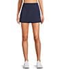 Color:Navy - Image 1 - Sportif Paula High Waist Side Split Skirt